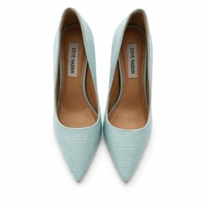 Steve Madden Croc Embossed Pointed Toe Heels – Size 7.5 light blue